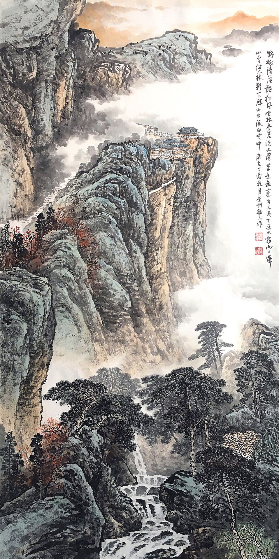 关福元——山水画意境高远,浑厚华滋,具有强烈的气息