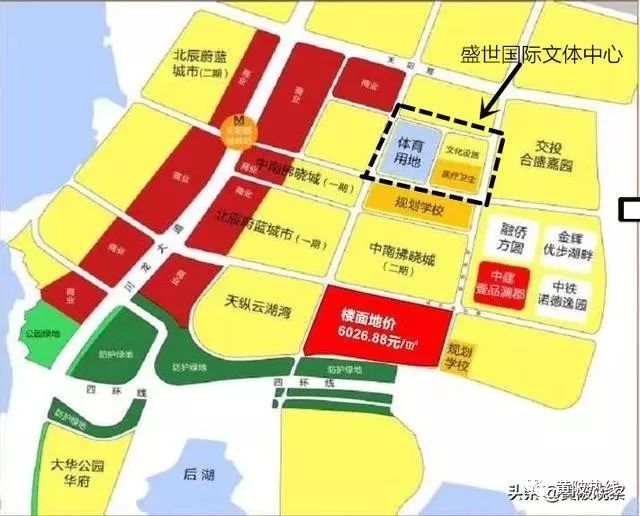 2015年横店天阳路区域3地块被武汉和纵盛地产有限公司拿下,价格嘛相当