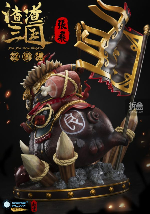 Coreplay核玩×斩堂《渣渣三国》系列NO.2 猛将张飞 雕像