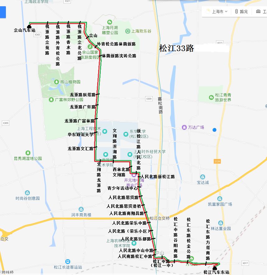 9月1日起,松江4条公交线路调整走向!线路图看这里~_汽车东站