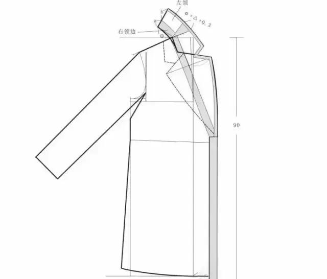 风衣结构制图_女士风衣结构制图(2)