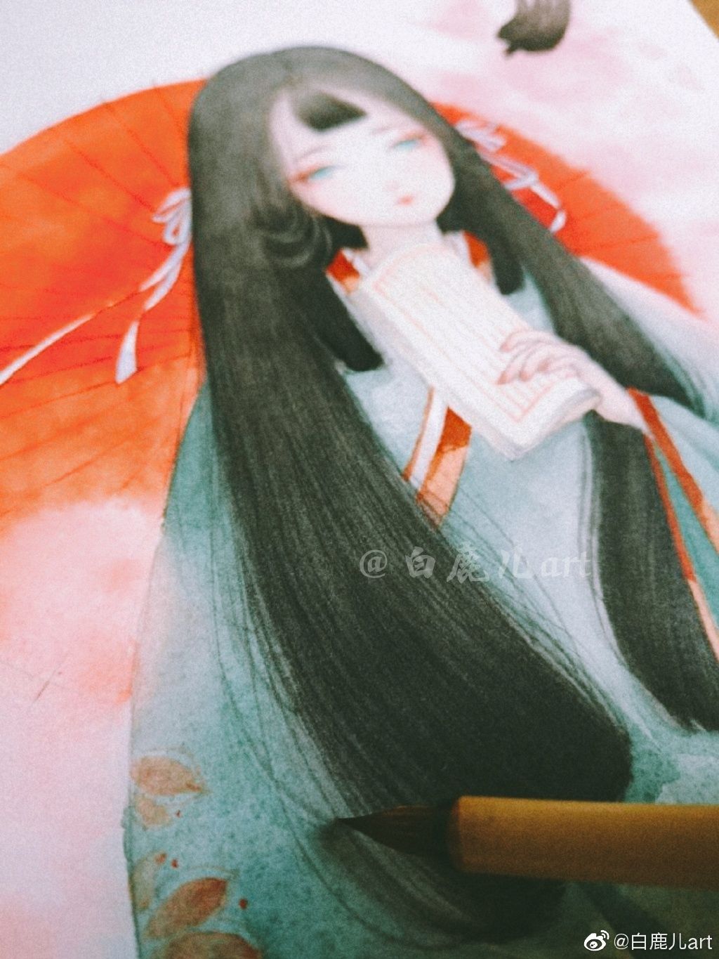 古风汉服插画系列,简直不要太好看了!_白鹿儿