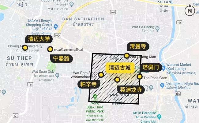 清迈附近景点路线推荐