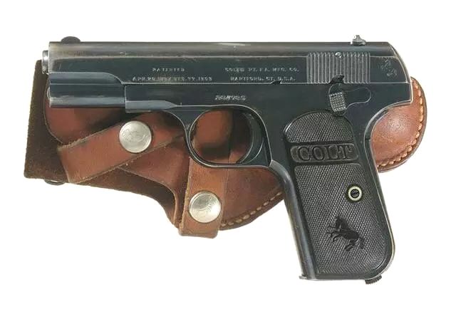 就设计出了文章开头提到的m1906袖珍手枪,这时柯尔特公司却嫌m1906