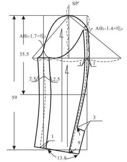 风衣制图_风衣结构制图(2)