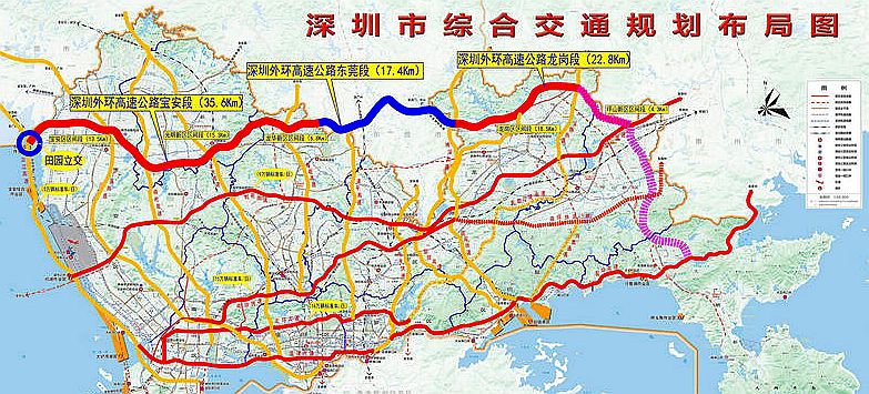 外环高速路线图.