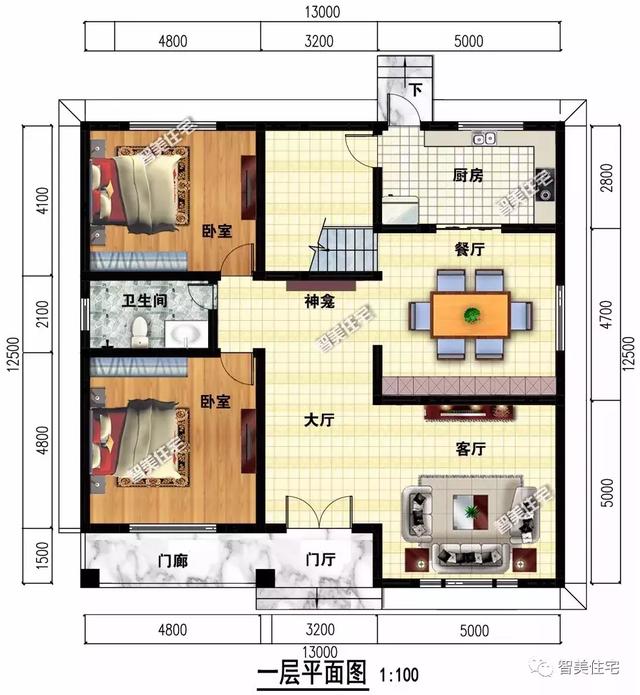 宽13米的两栋农村别墅,建栋新房子,把日子过得红火起来