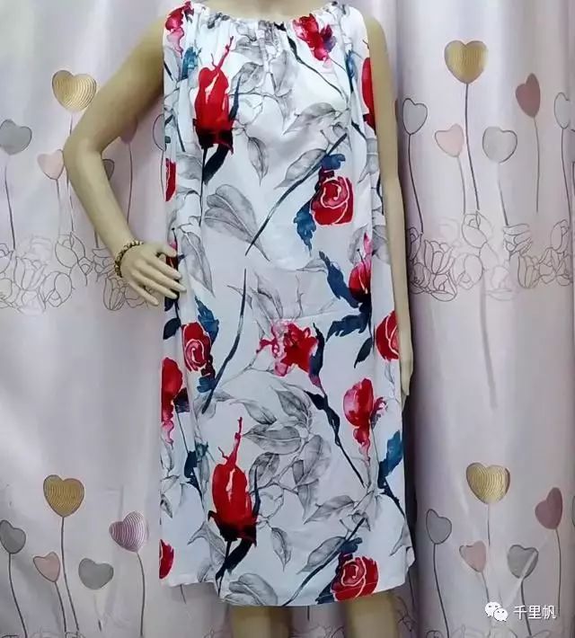 视频超简单休闲连衣裙睡裙的裁剪制作