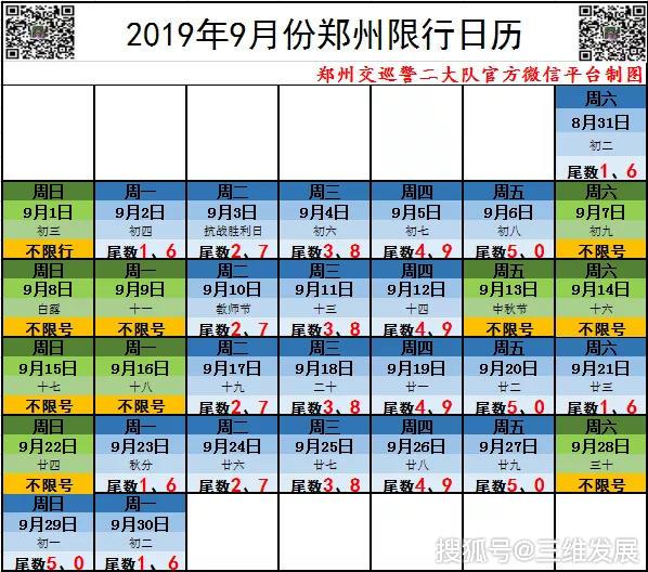 第十一届全国民族运动会期间郑州最新限行日历来