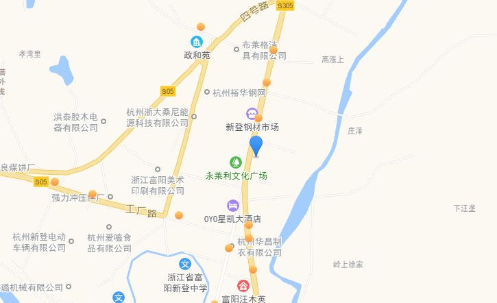 本次押品为新登工业土地,位于杭州市富阳区新登镇金城路104-1号,土地