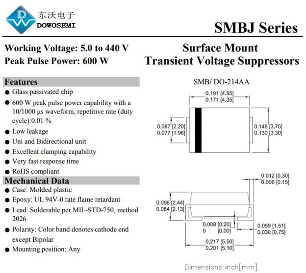 SMBJ5.0CA贴片TVS二极管，在电路保护中的应用_电压