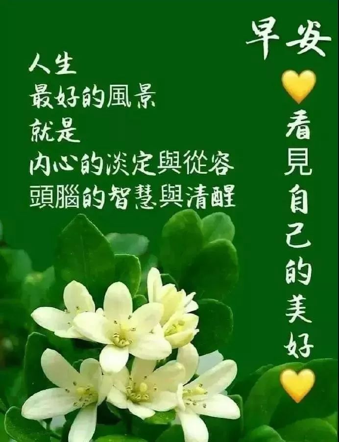 亲爱的早上好图片早上好祝福句子微信