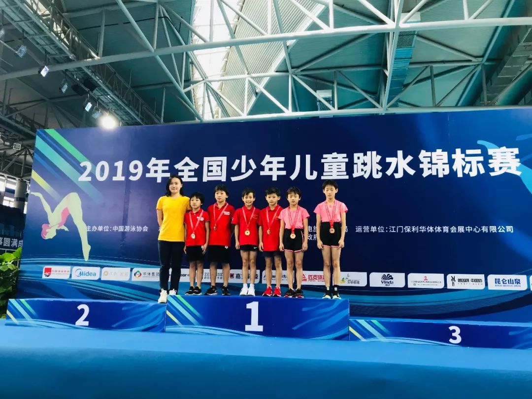 淮安市跳水运动员在全国少年儿童跳水锦标赛上勇夺4金