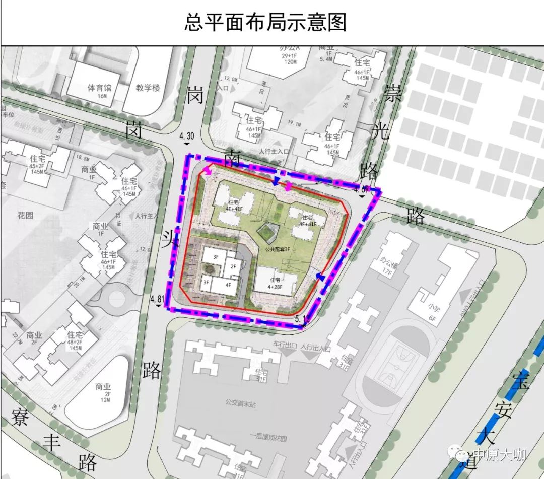 沙井又一巨无霸旧改规划平面图曝光将打造67万㎡商住综合体