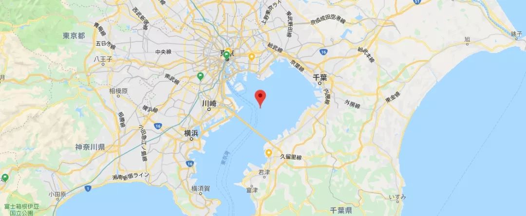 你瞧瞧东京湾的地图↓就了解了东京湾tokyo/berges今天要分享的也是他