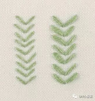 刺绣一样的针法绣出来的灵魂却不一样箭头绣羊齿绣锯齿绣针法简单图解