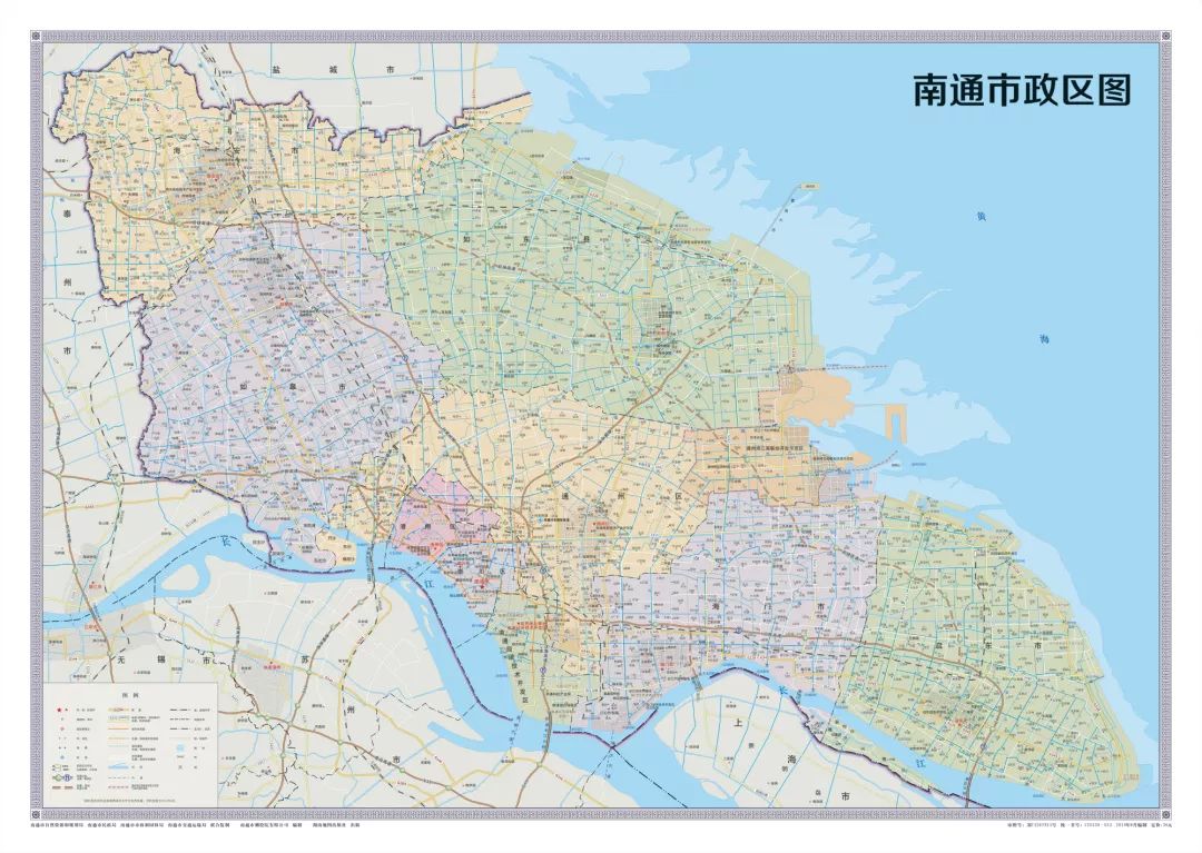 此次活动中,南通市2019版市区图,市政区图正式亮相.