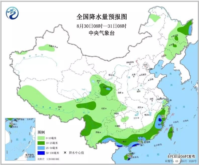 「中国气象数据网」台风“杨柳”登陆失败，雨却没有停！