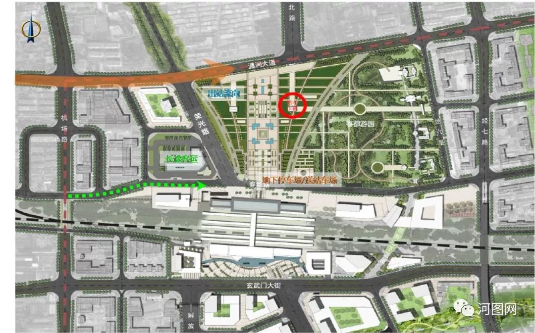 借助地铁建设契机,《洛阳市牡丹广场景观设计方案》将对牡丹广场景观