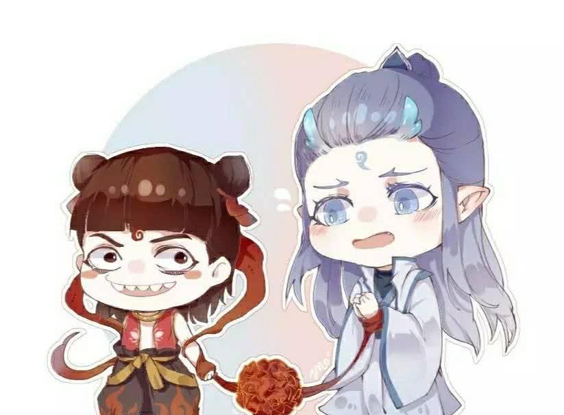 q版哪吒和敖丙,一张是要把他们两个人炖了吗