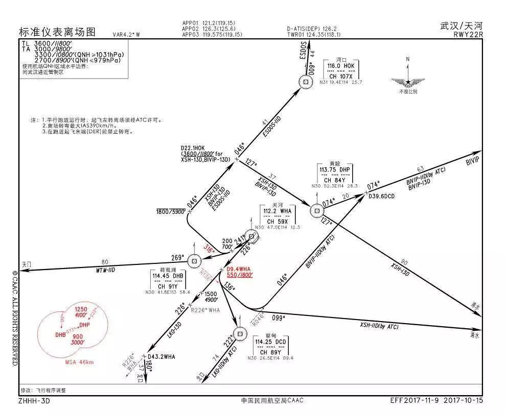 标准仪表进近图标准仪表进近图示所有终端航图中内容最丰富,也是最