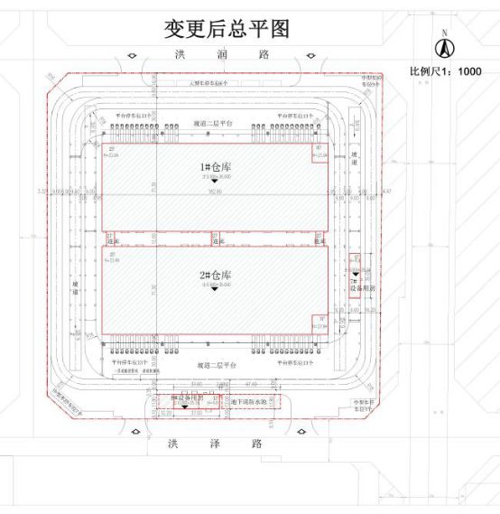 京东亚洲一号沈阳于洪物流园平面图