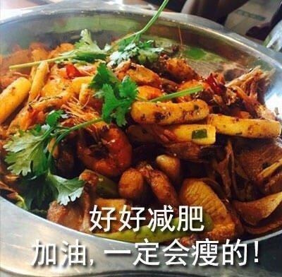 美食减肥表情包合集好好减肥加油一定会瘦的