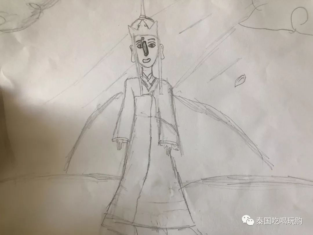 我在泰国教中文(十)泰国小朋友眼中的西游记西游画作大赛_唐僧