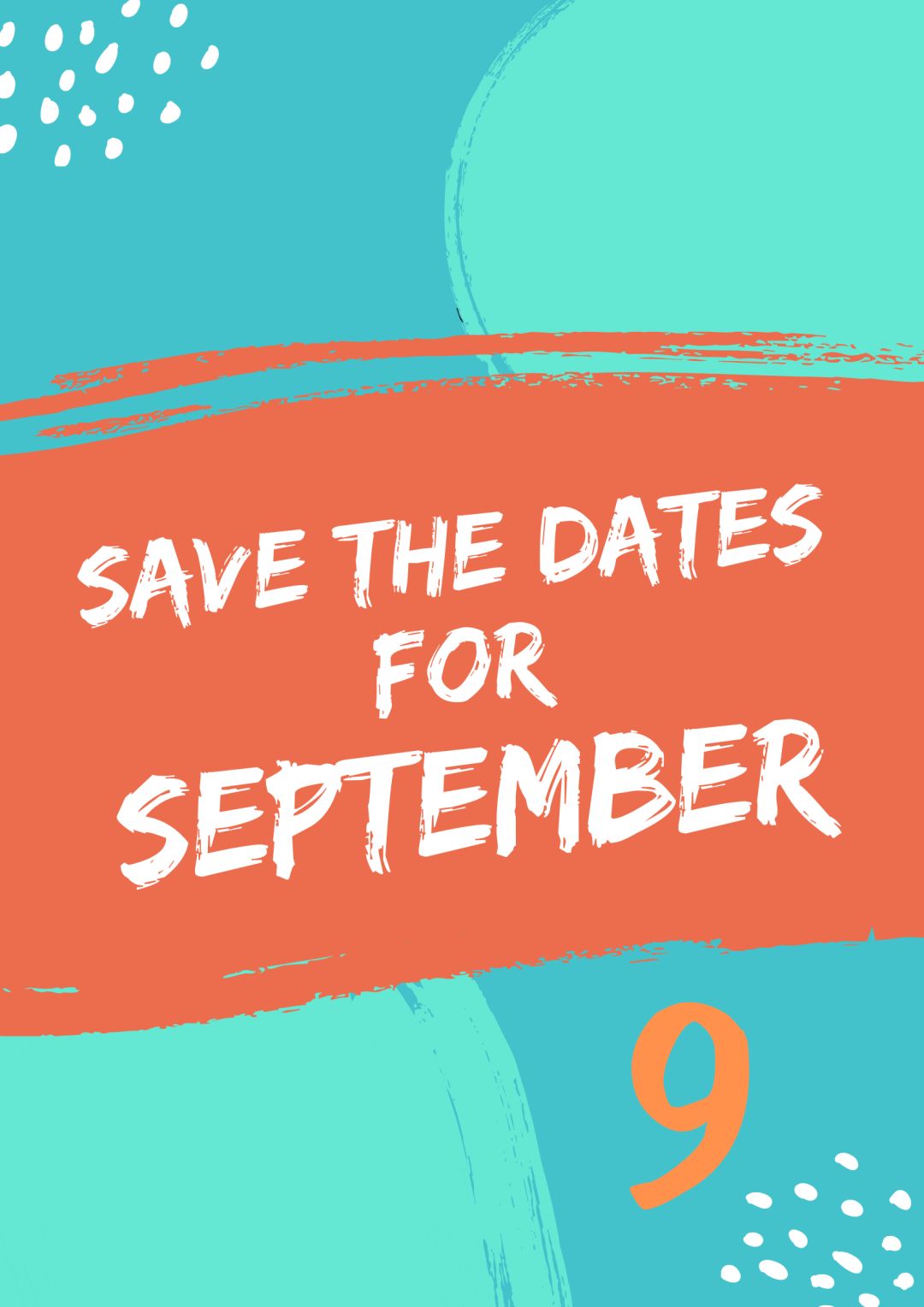 save the dates for september | 9月活动明细