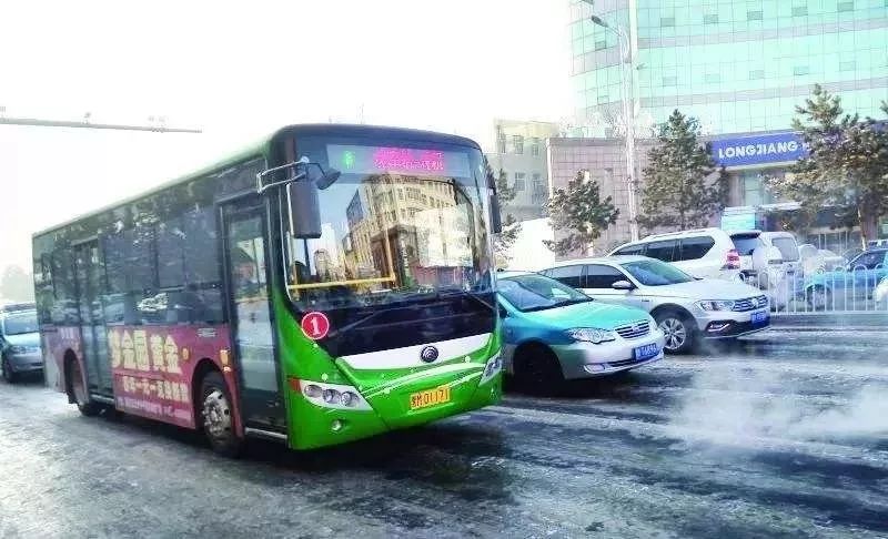 绥化市区新增36台新能源公交车,现已全部投入使用