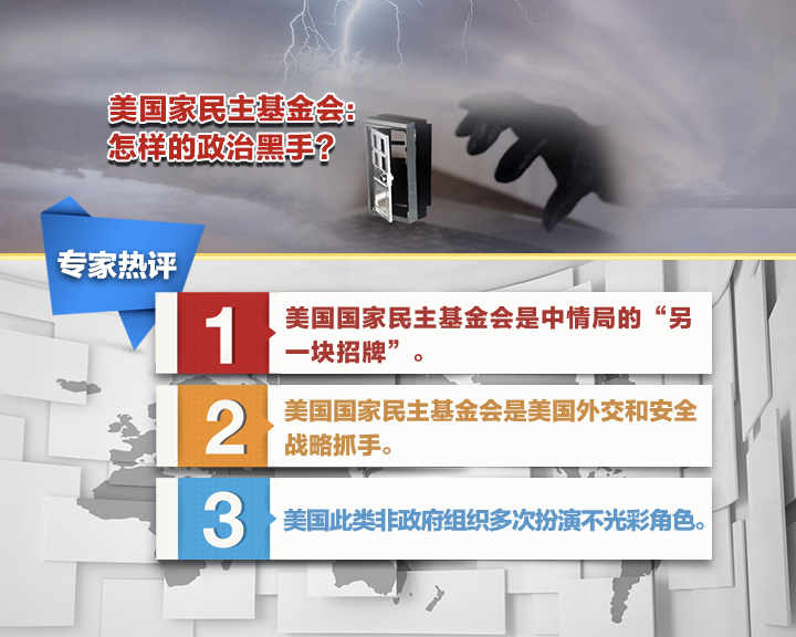 《环球视线》专家热评：美国国家民主基金会是中情局的“另一块招牌”