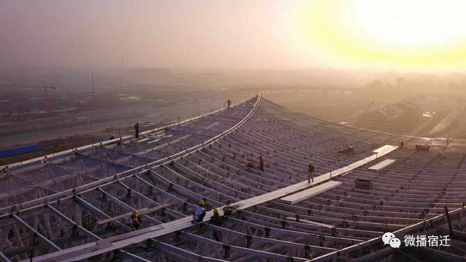 一线图片带你看宿迁高铁建设现场