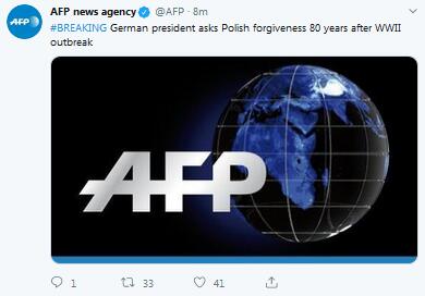 二战爆发80周年，德国总统用双语请求波兰宽恕