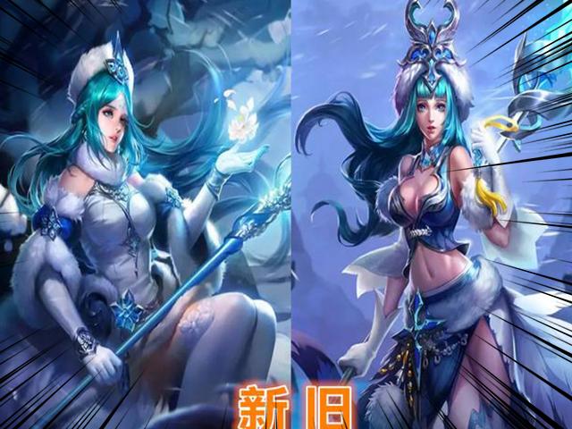王者荣耀 女英雄原画四年前后对比 只有孙尚香和之前穿的一样多