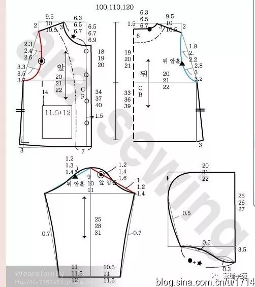 【裁缝学苑】连帽卫衣,外套 裁剪图