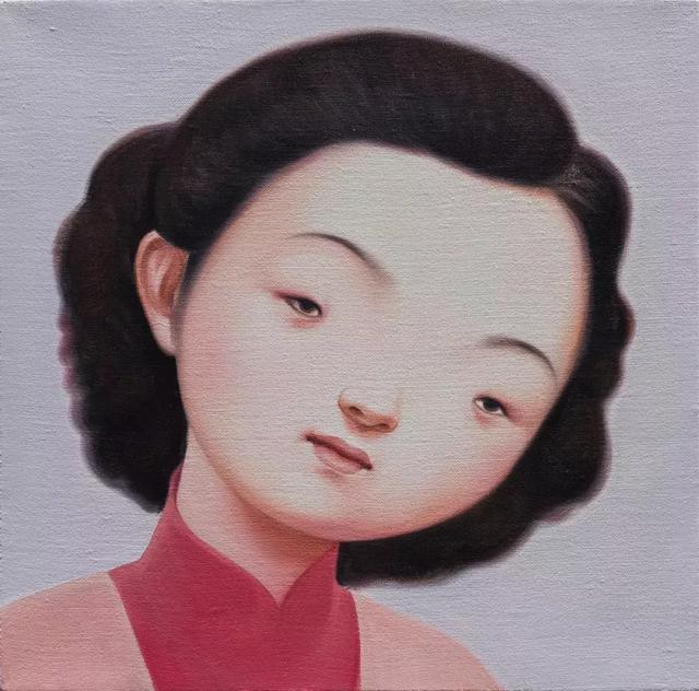2006 林海容作品展,艺术景,上海 《肖像01》40cmx50cm布面油画2015年