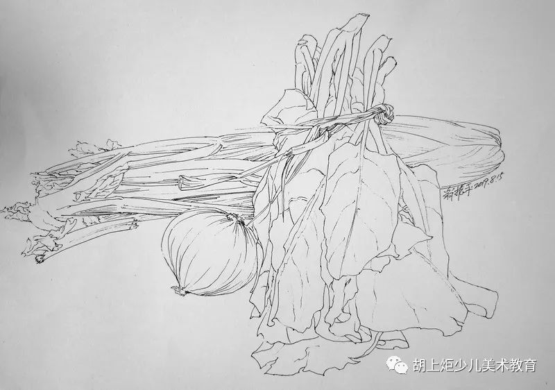 胡上炬少儿线描写生教学第三期师训学员线描写生作品选2