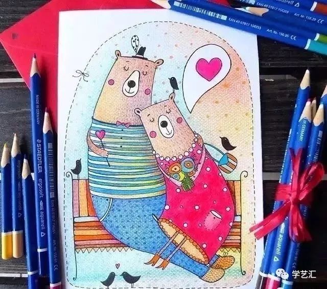 美妙的彩铅卡通画,让我们一起找回童心吧!