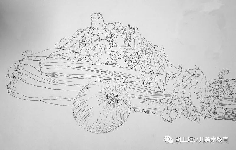 胡上炬少儿线描写生教学第三期师训学员线描写生作品选2