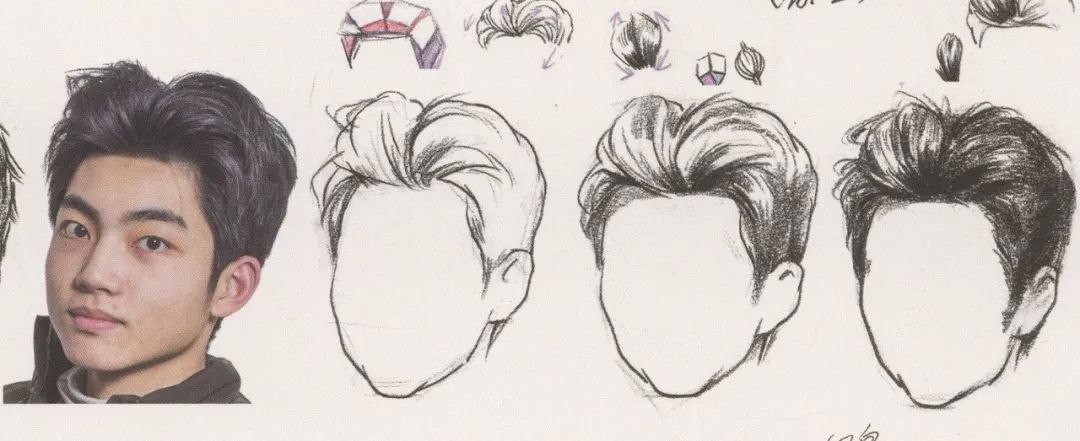 超强干货丨速写局部之头发的画法