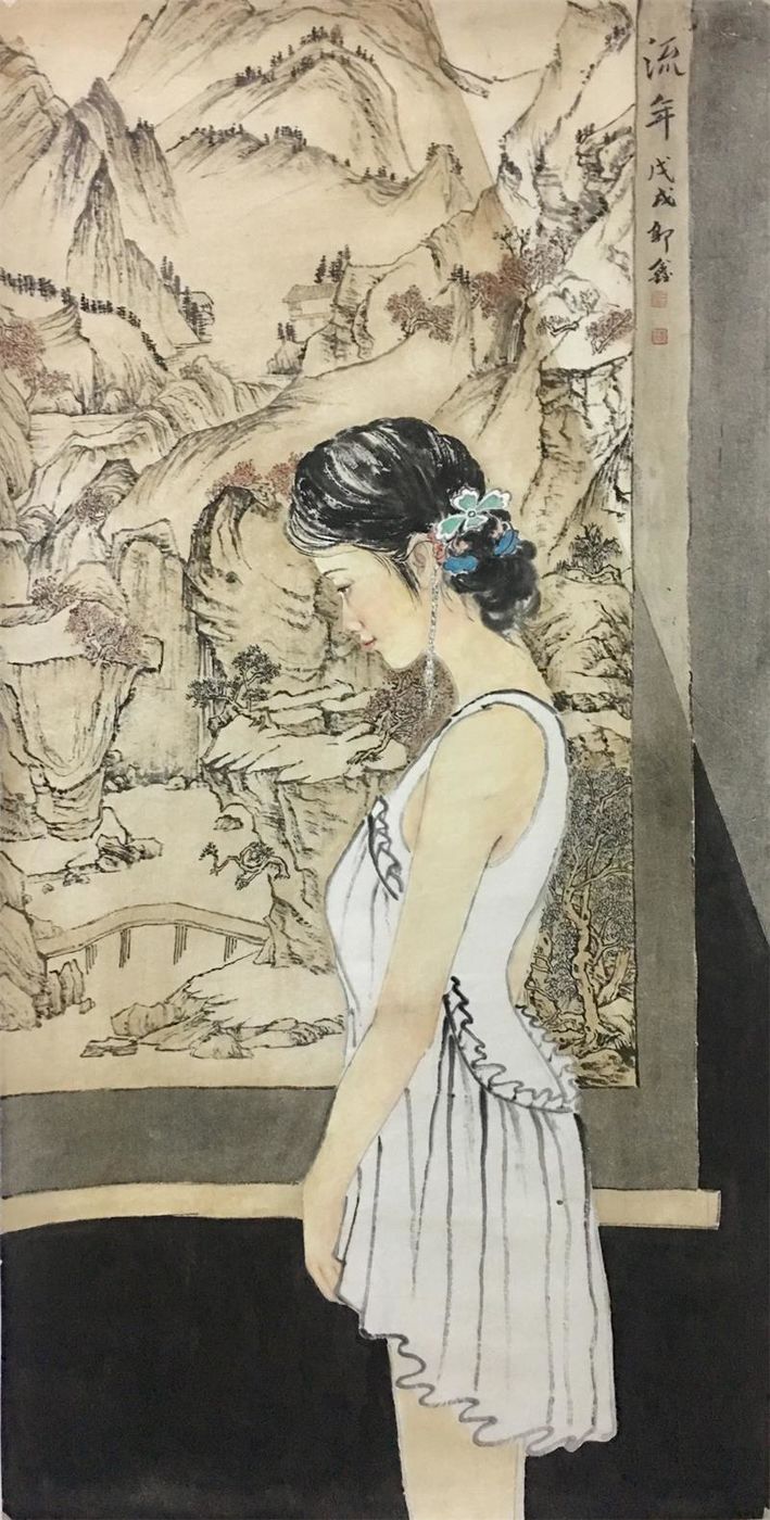 笔墨融情———女画家郭鑫人物画