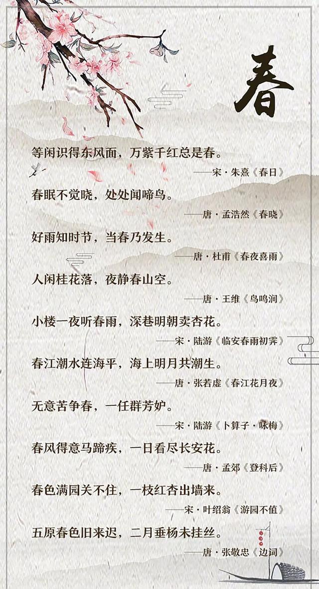 诗词无处不飞花,这些飞花令,让你动诗心了吗?