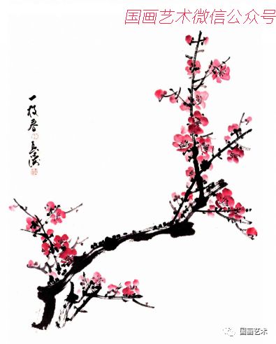 图文教程:彩墨梅兰竹菊画法之梅花