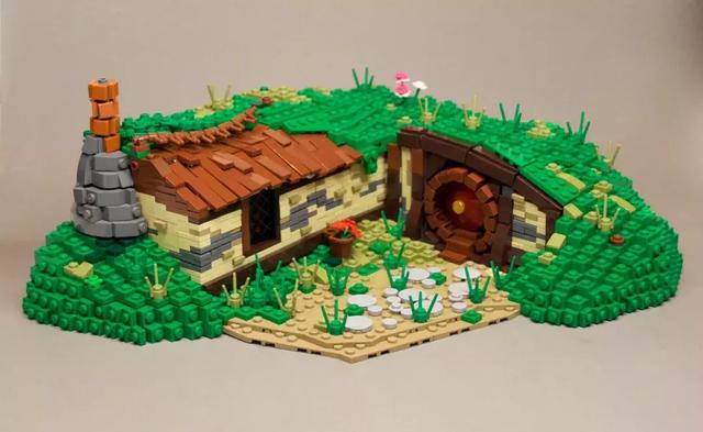 lego乐高moc作品欣赏迷你版渔屋及其他