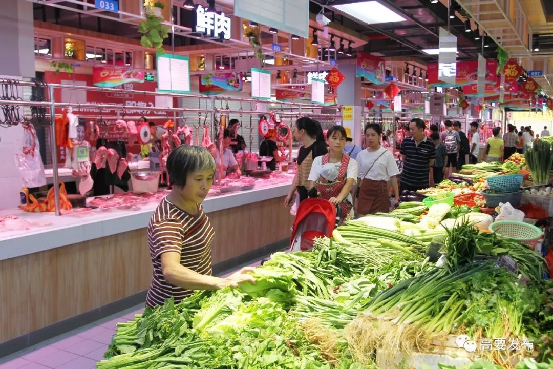 高要禄步镇市民好开心!去农贸市场买菜好像逛超市!