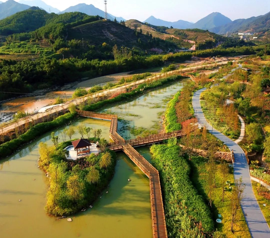 精美漳平南洋国家湿地公园茶乡里的湿地公园