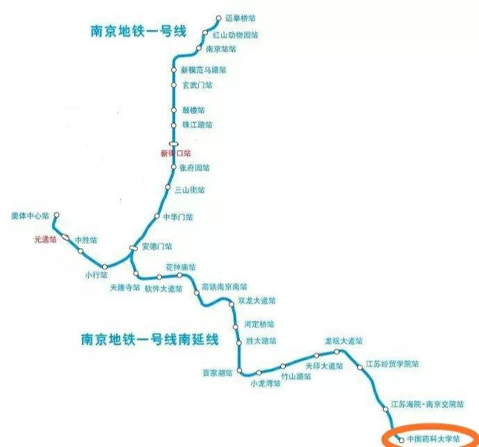南京s1号线地铁线路,南京地铁2021高清大图 南京南站,南京站均可 乘坐地铁一号线到中国药科大学站,一号口转乘