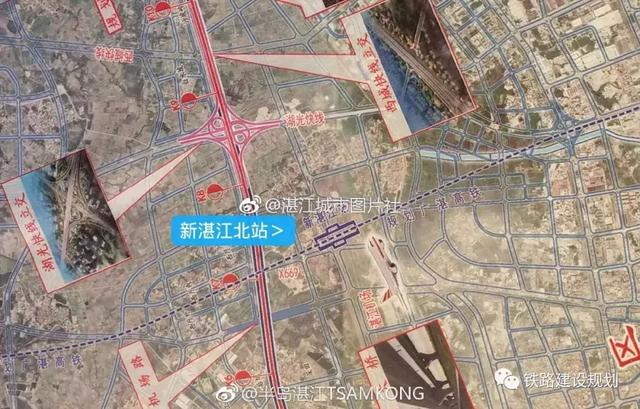 由于湛江北站占用了湛江机场用地,需待机场迁建工程完成以后才能启动