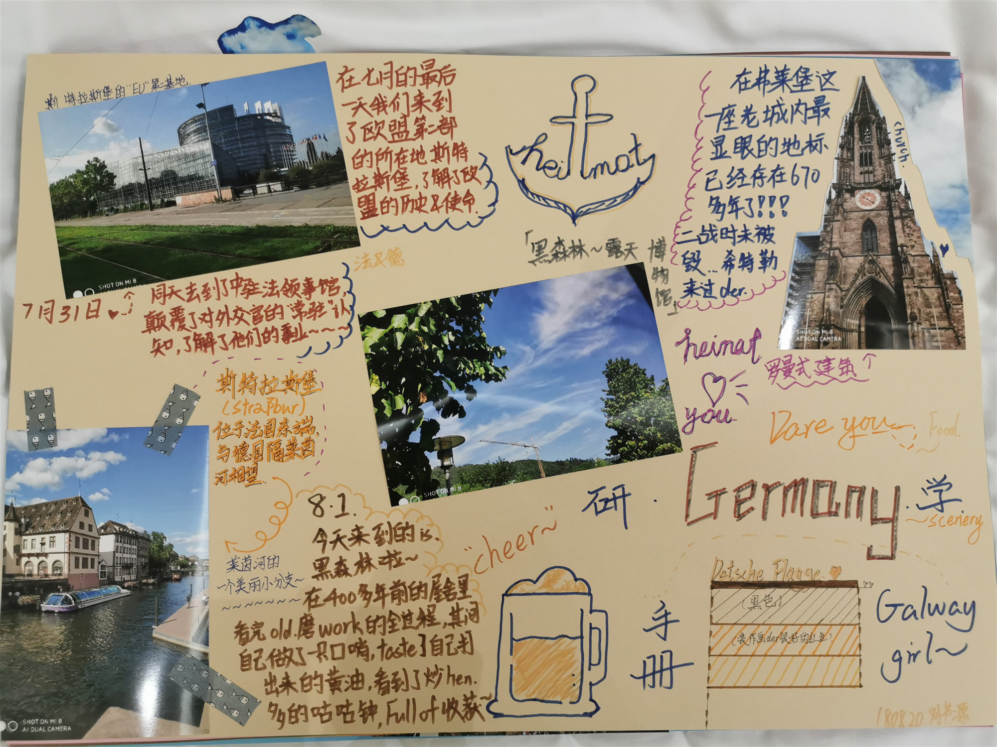 研学作品 | 欧洲外交研学之旅手抄报