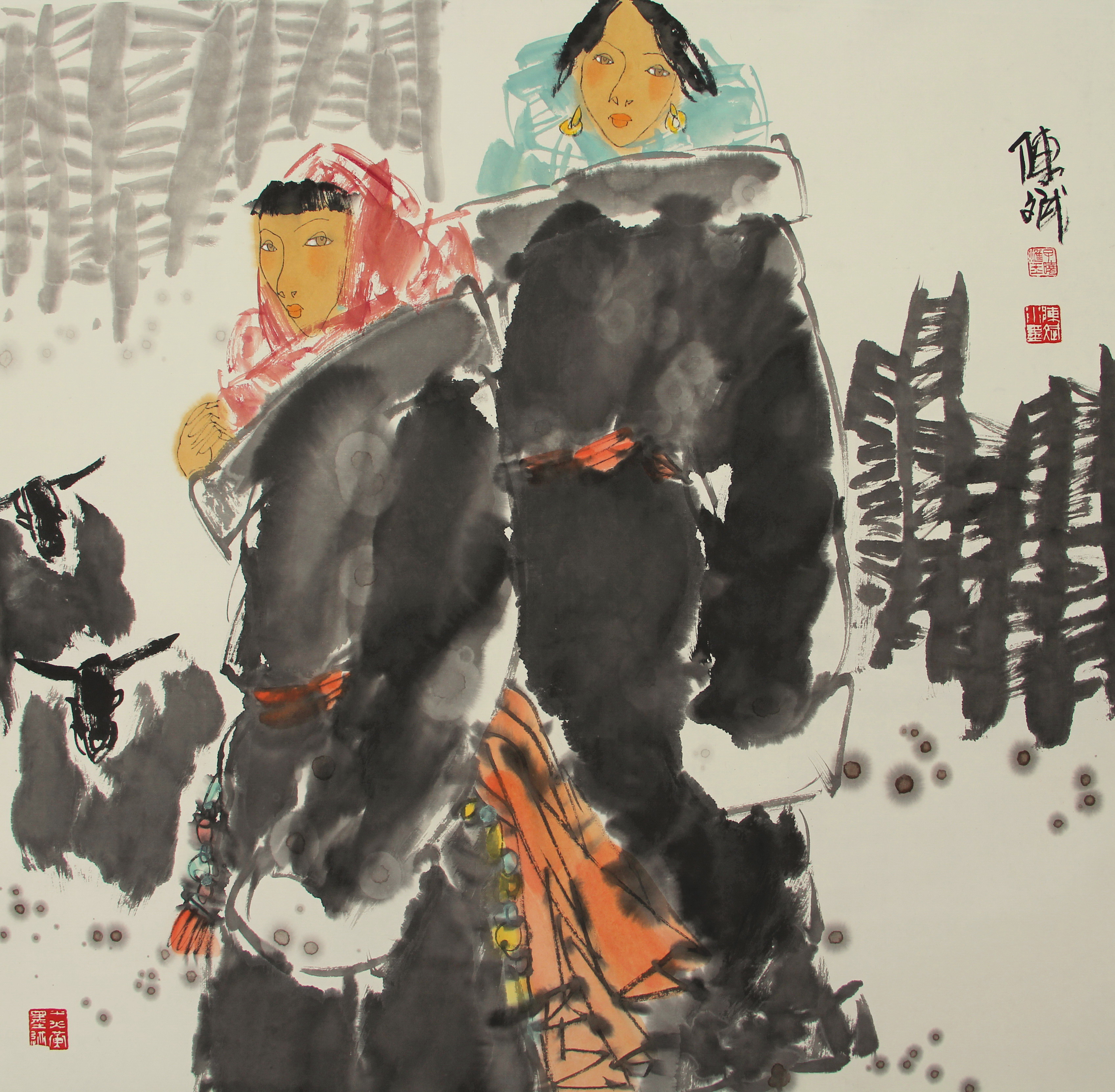 国画家陈斌作品价格,画廊国画价格.